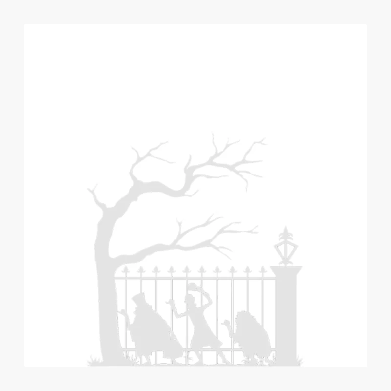 Grim Grinning Ghosts Come Out to Social Distance Pin