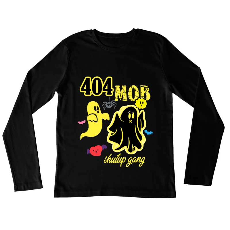 404 Mob Geisterdesign Damen Langarm T-Shirt