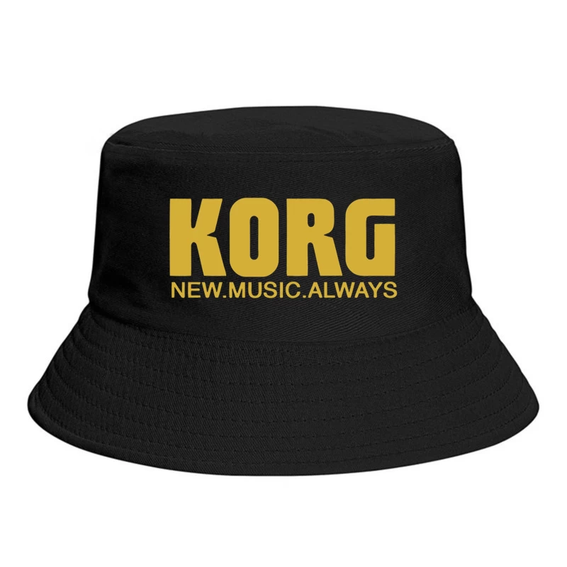 Korg Music Equipment Brand Logo in Yellow Bucket Hat