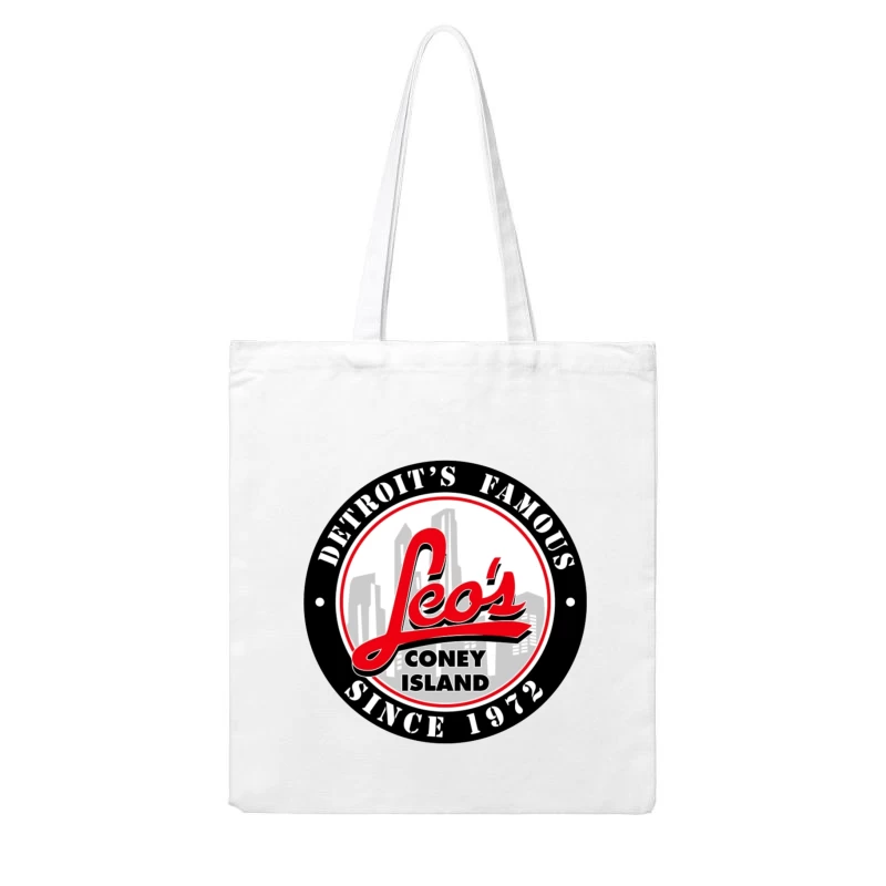 Leo's Coney Island - Detroit's Famous Restaurant Logo Since 1972 Cotton Tote Bag