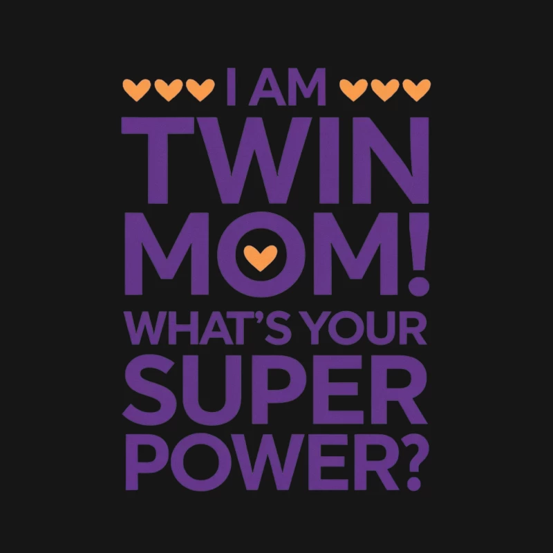 Twin Mom's Superpower: Celebrating Motherhood with Bold Typography Male Long Sleeve T-Shirt