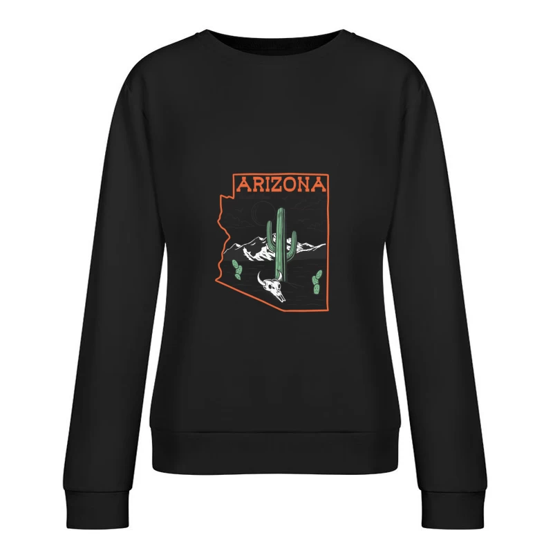 Arizona Wüstenlandschaft mit Kaktus Damen Pullover Sweatshirt