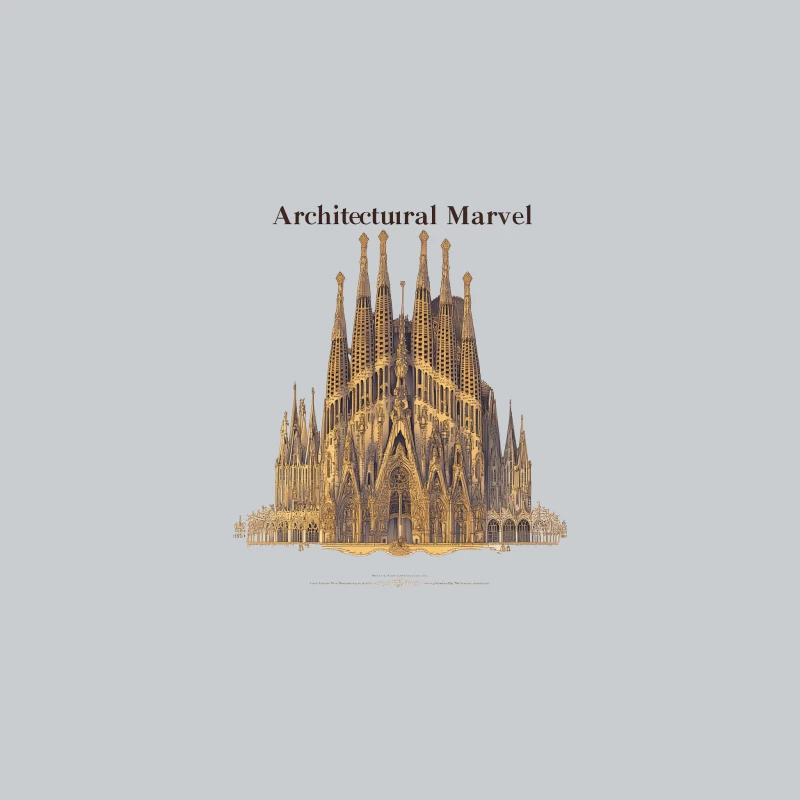 Architectural Marvel: Barcelona's Iconic Sagrada Familia Baseball Cap