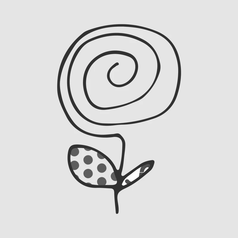 Fleur abstraite spirale Homme Sweat à capuche