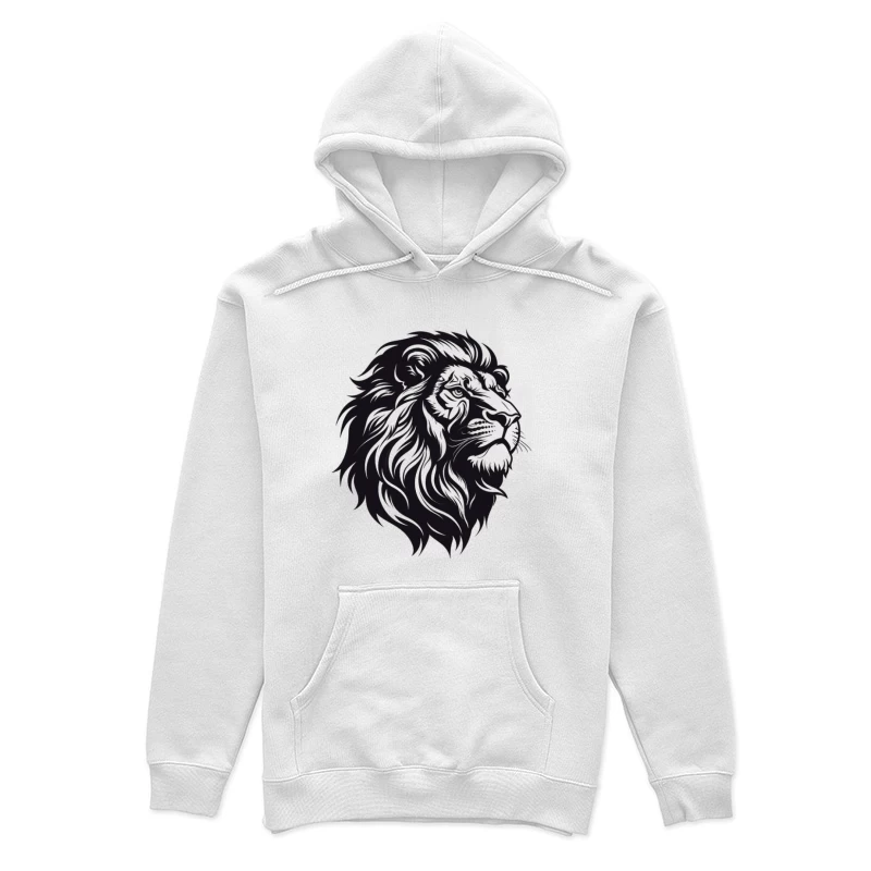 Stilisiertes Löwenporträt Damen Pullover Hoodie