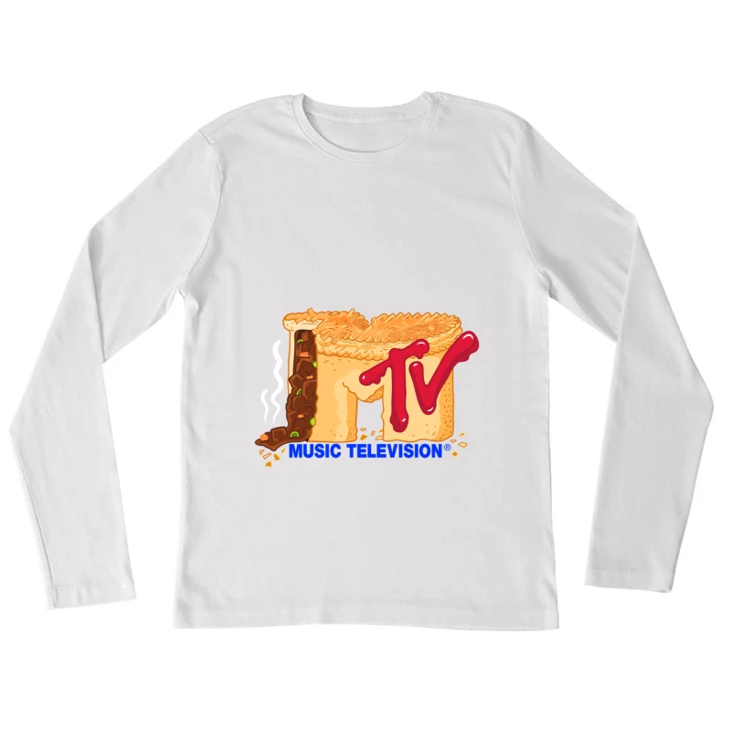 MTV-Logo als Fleischpastete Damen Langarm T-Shirt