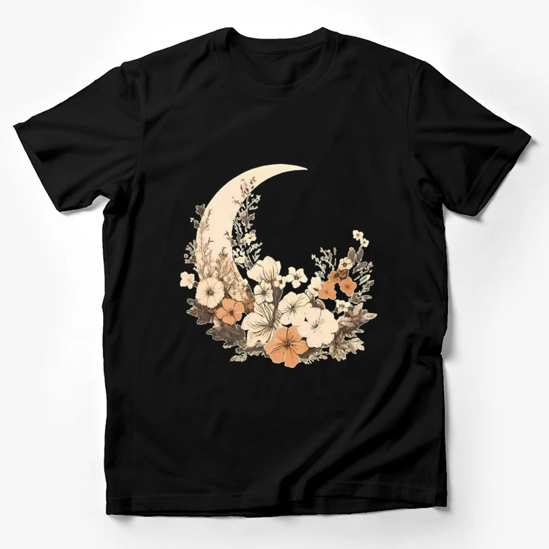 Blumenmond-Design Herren T-Shirt