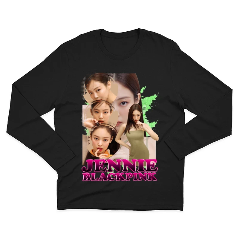 Jennie from BLACKPINK: K-pop Star and Fashion Icon Male Long Sleeve T-Shirt