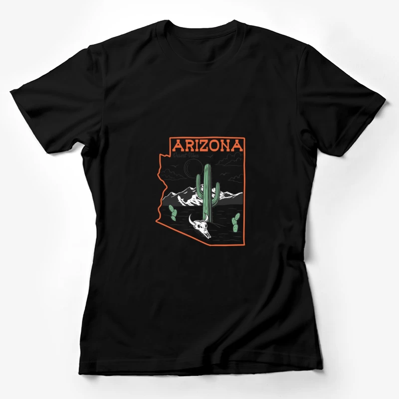 Arizona Wüstenlandschaft mit Kaktus Damen T-Shirt