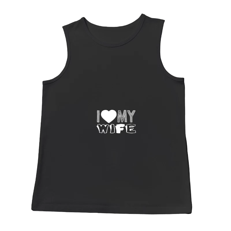 Design 'I Love My Wife' Blanc Homme Débardeur
