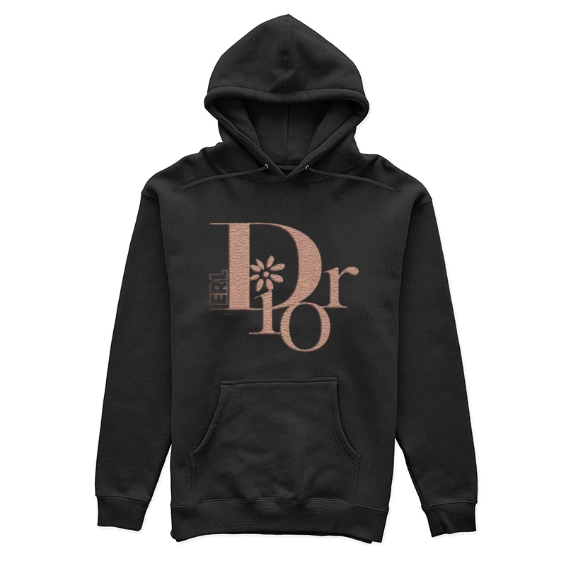 Designer-Logo mit Blume Damen Pullover Hoodie
