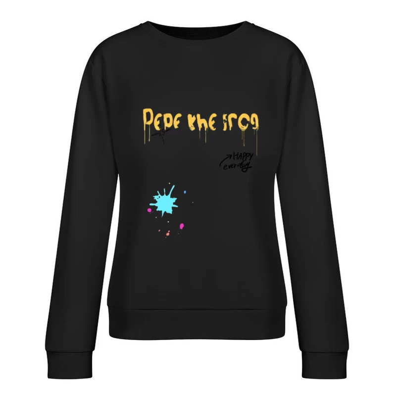 Pepe la Rana Arte Graffiti Felpa pullover Donna