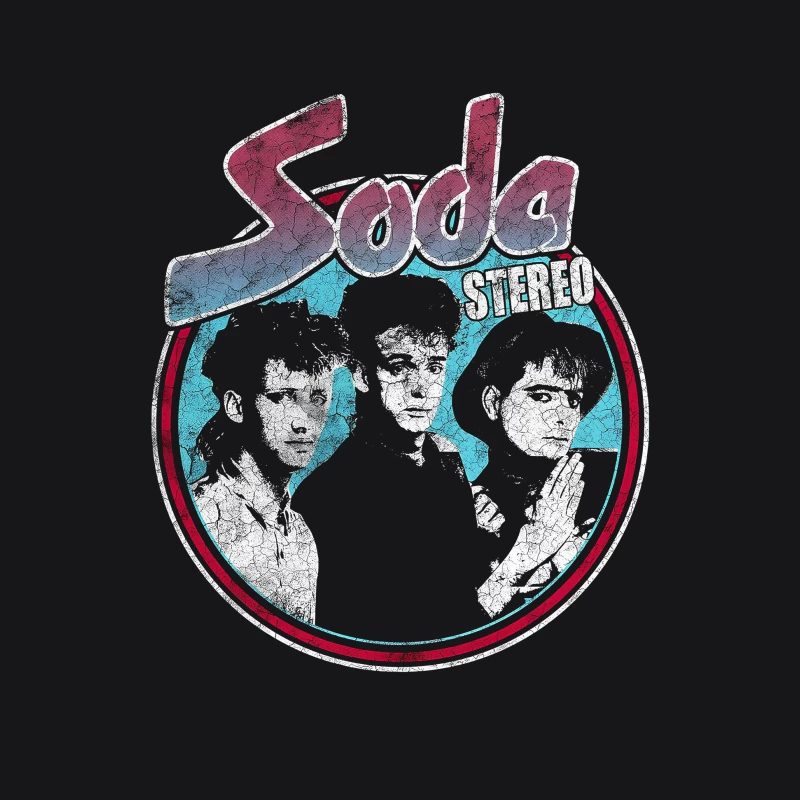 Soda Stereo Vintage Male Pullover Hoodie