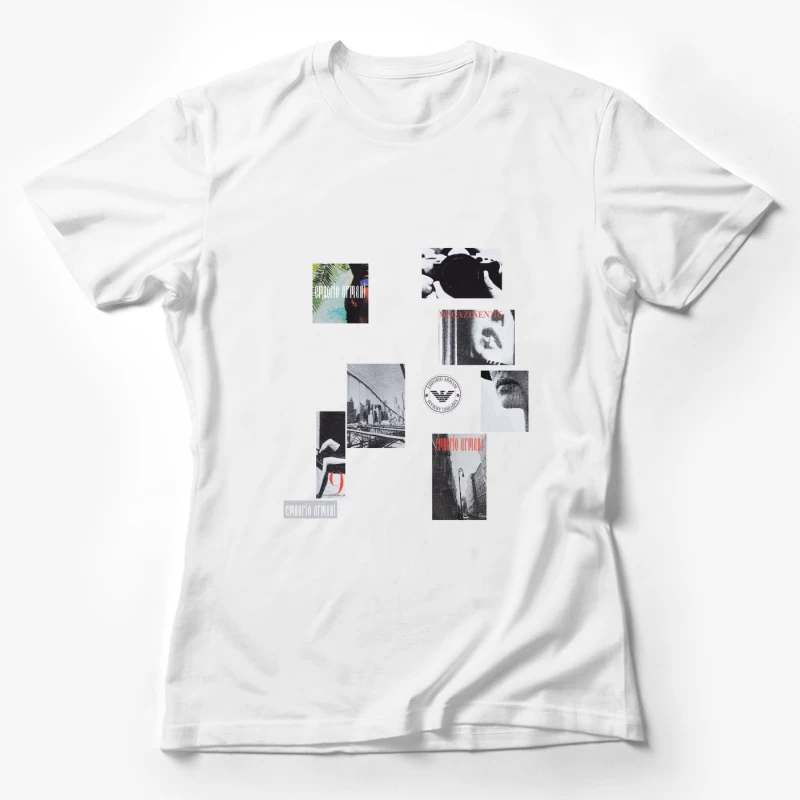 Emporio Armani Modemagazin-Collage Damen T-Shirt