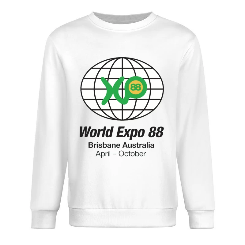 World Expo 88 Brisbane Australia Logo Male Pullover Sweatshirt