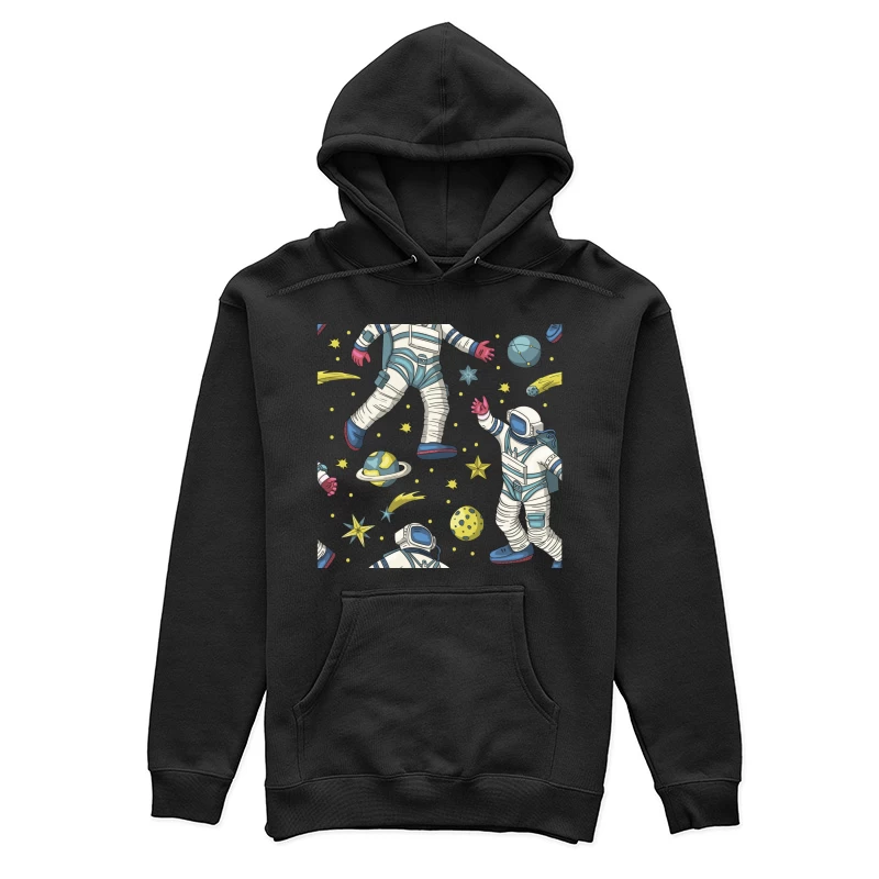 Astronauten und Weltraumelemente Muster Damen Pullover Hoodie