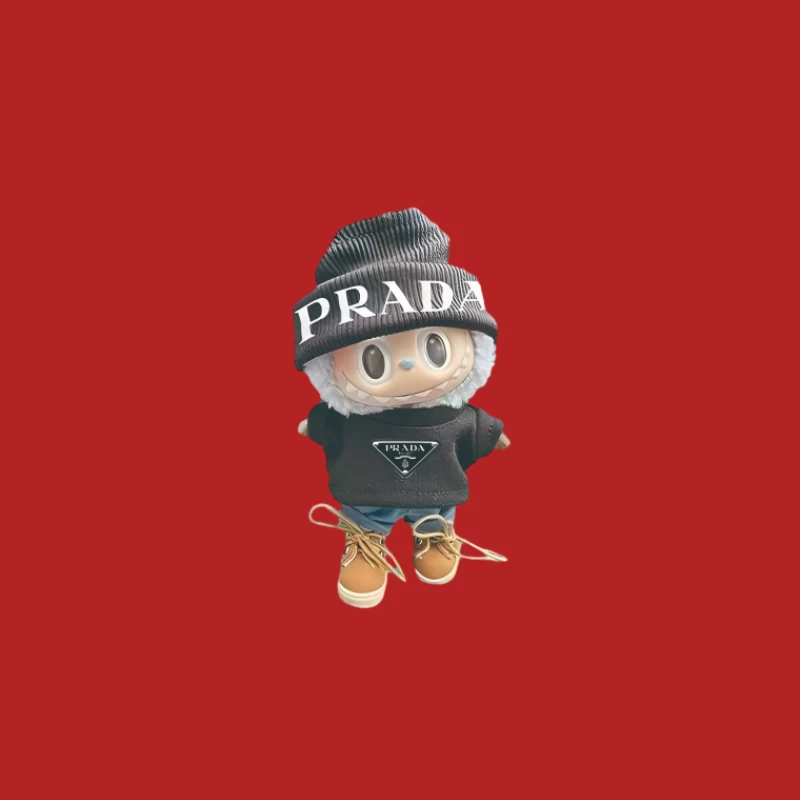 Poupée en tissu avec bonnet Prada Femme T-Shirt