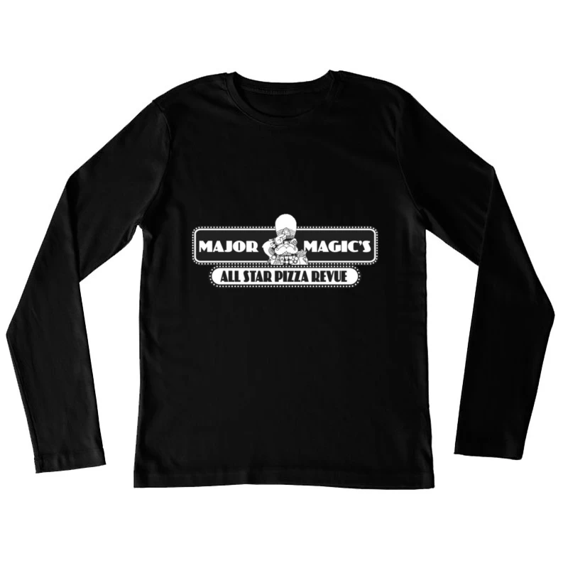 Major Magic's All Star Pizza logo Female Long Sleeve T-Shirt
