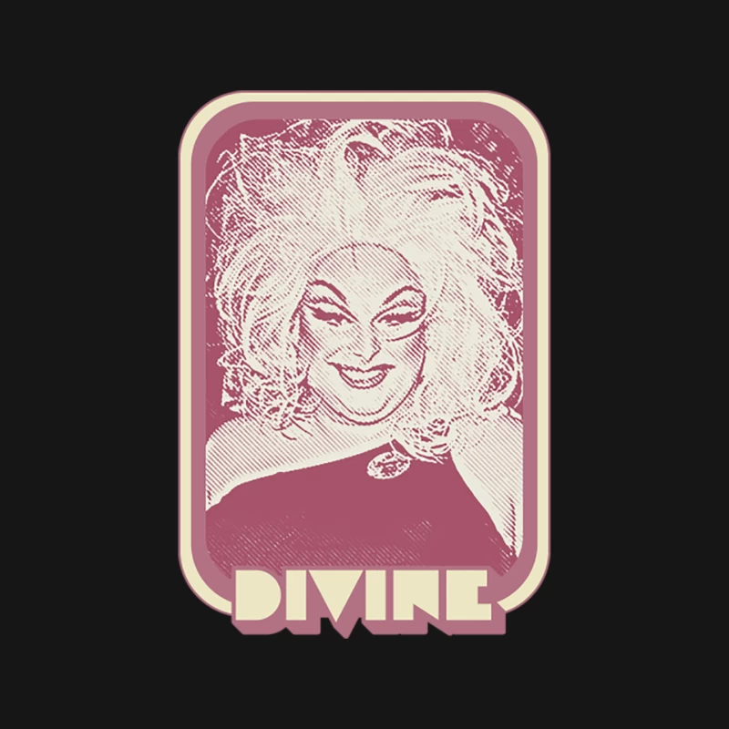 Divine   Retro 80s Style Fan Art Mouse Pad