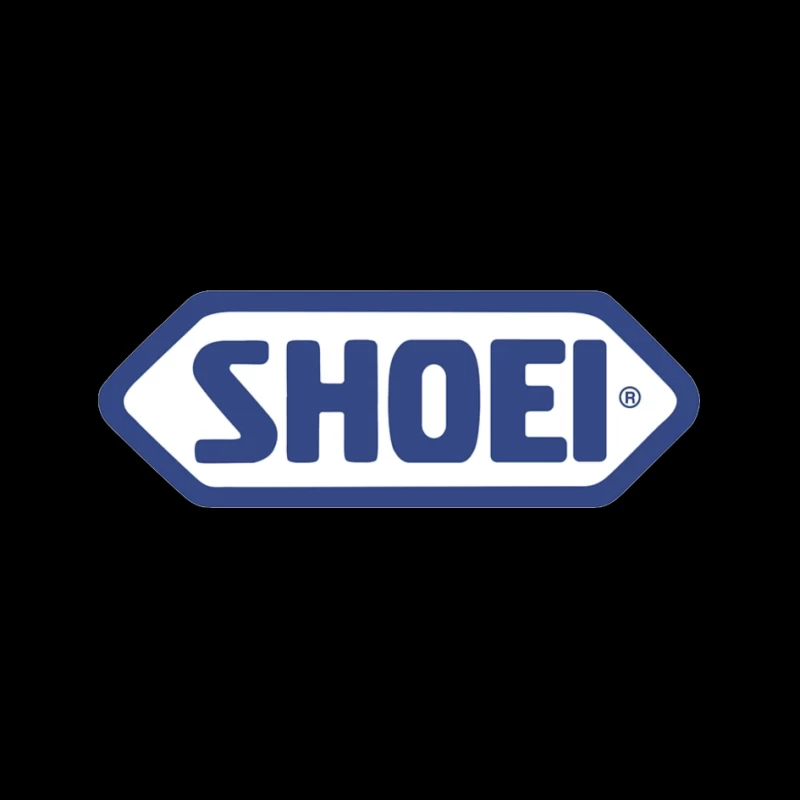 SHOEI Motorcycle Helmet Brand Logo in Blue Pin