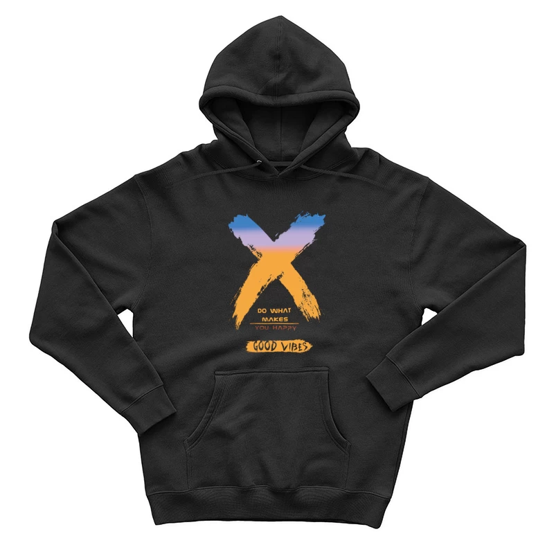 Glückliches Leben mit positiver Einstellung Herren Pullover Hoodie