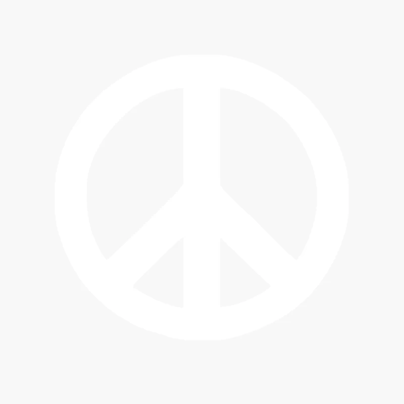 Peace Sign Sticker Vinyl Decal - Love Symbol Car Window Bumper Hippie Cotton Tote Bag