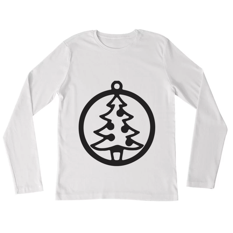 Décoration de Noël en forme de sapin Femme Manches Longues T-Shirt
