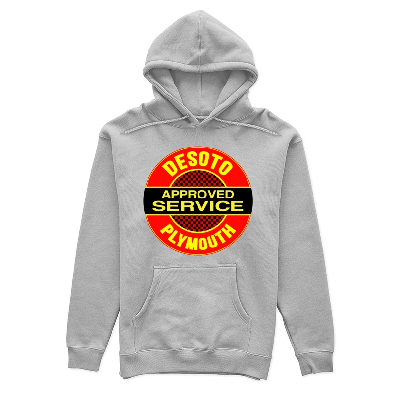 Vintage DeSoto-Plymouth Approved Service Station Logo Female Pullover Hoodie