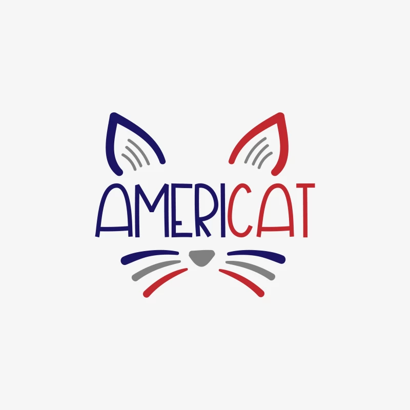 Design de chat patriotique Americat Homme Sweat-shirt à enfiler