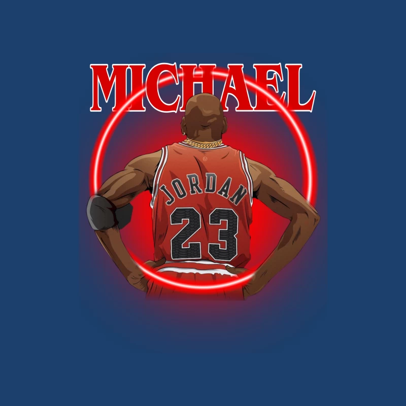 Michael Jordan Basketball Animation Male Pullover Hoodie