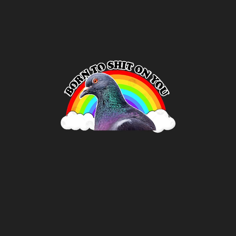 Born To Sht On You - Humorous Pigeon Design Bucket Hat