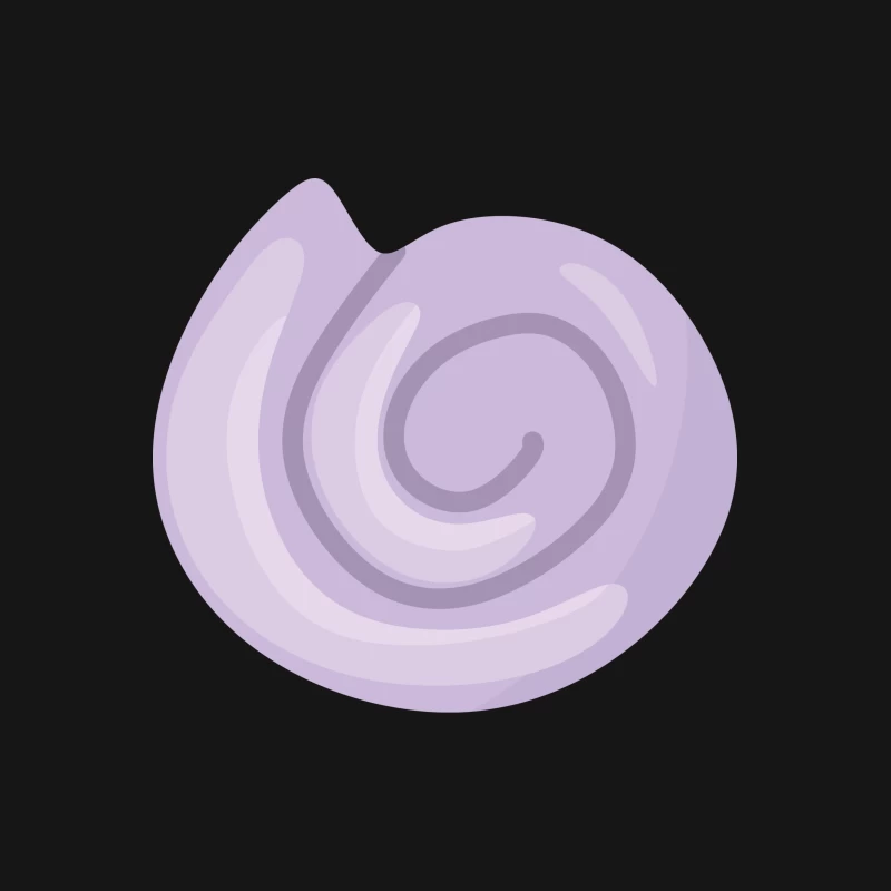 Spirale de coquillage violet Homme T-Shirt
