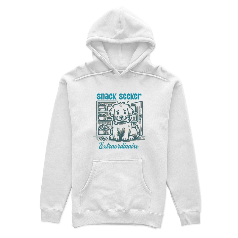 Snack-Suchhund im Kühlschrank Damen Pullover Hoodie