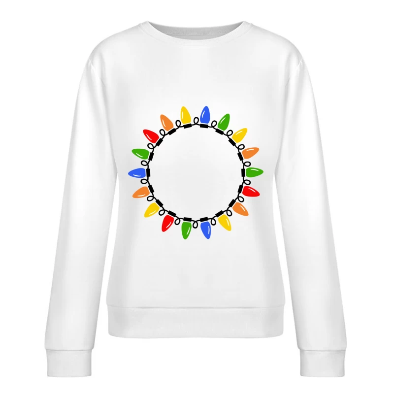Cercle de Lumières Colorées Femme Sweat-shirt à enfiler
