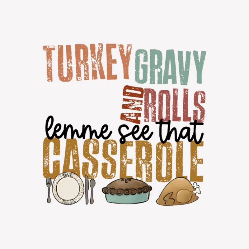 Thanksgiving Speisen Liste Herren T-Shirt