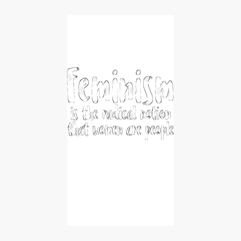 FEMINISM is the radical notion that women are people iPhone Case