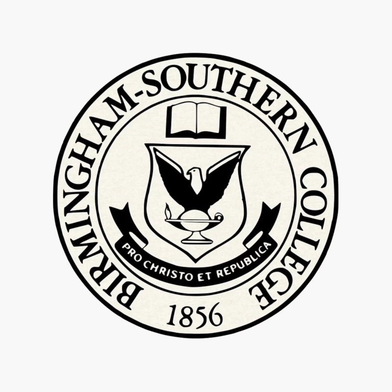 Official Seal of Birmingham-Southern College Founded 1856 Cotton Tote Bag