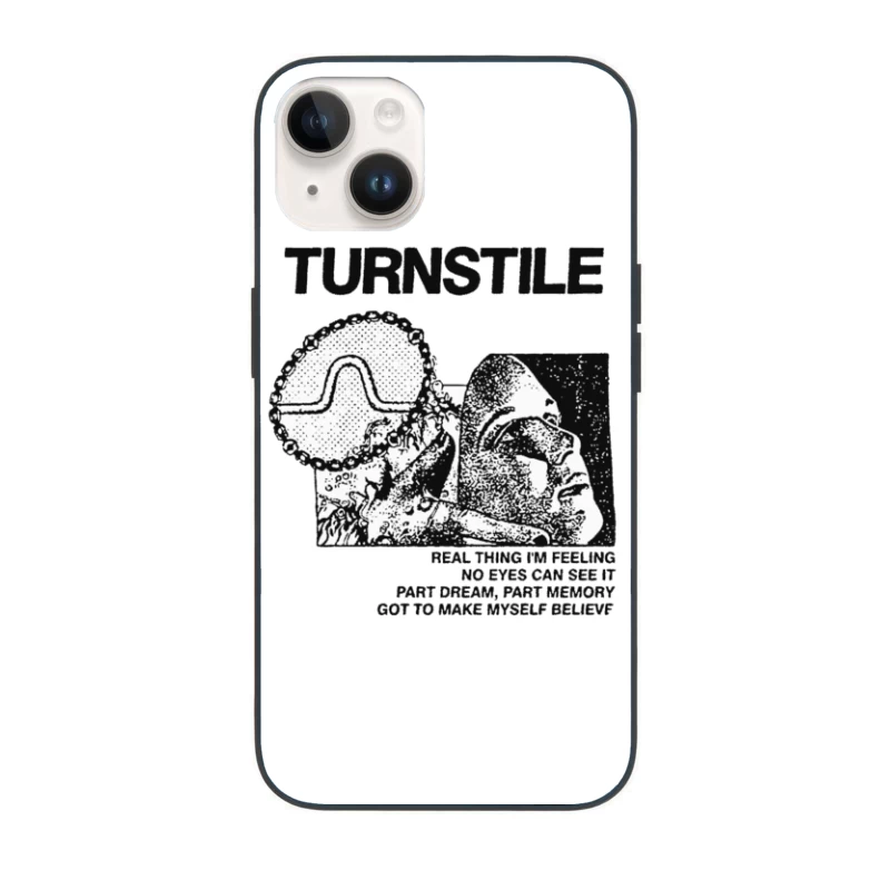 Turnstile Punk Rock Album Cover Art - "Real Thing I'm Feeling" iPhone Case