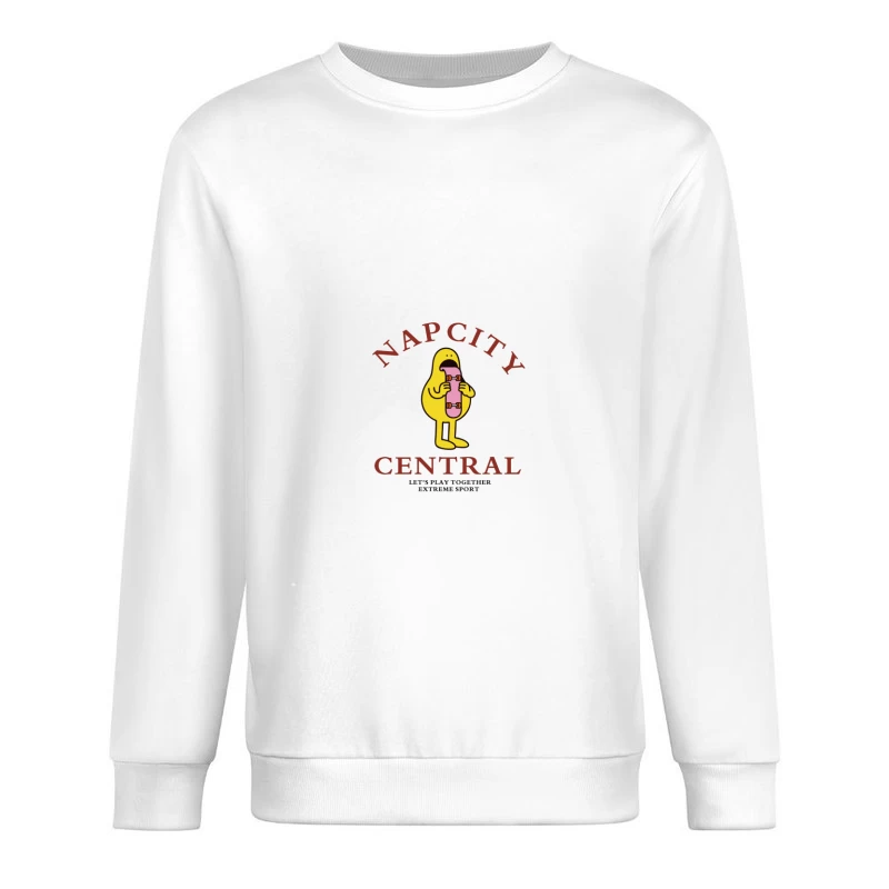 Nap City Skateboard Cartoon Herren Pullover Sweatshirt