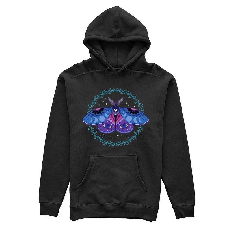 Celestial Moth – Mystical Nocturnal Elegance Female Pullover Hoodie