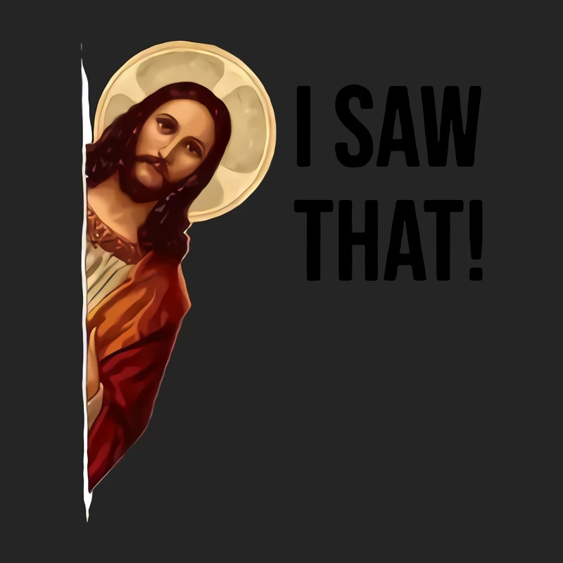Jesus sieht alles Herren Pullover Sweatshirt
