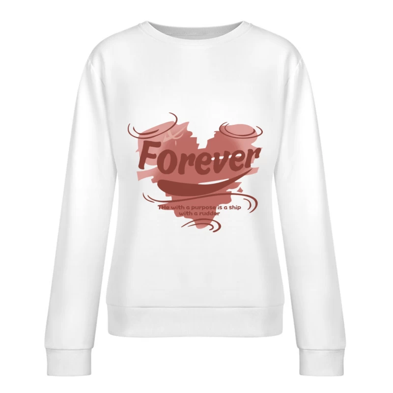 Herzdesign mit Spruch Damen Pullover Sweatshirt