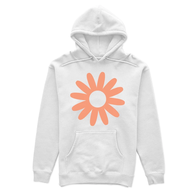 Designer graphique fleur orange Femme Sweat à capuche