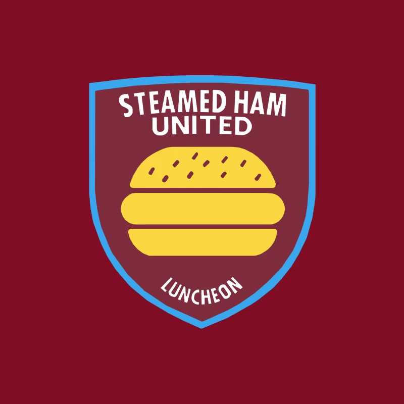 Simpsons / West Ham Parody - STEAMED HAM UNITED Throw Pillow