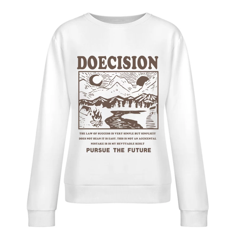 Natur, Berge und Erfolg Damen Pullover Sweatshirt