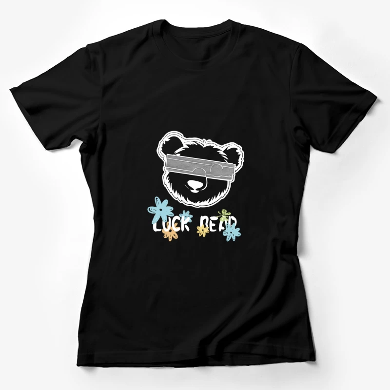 Bär mit Blumen und Brille Damen T-Shirt