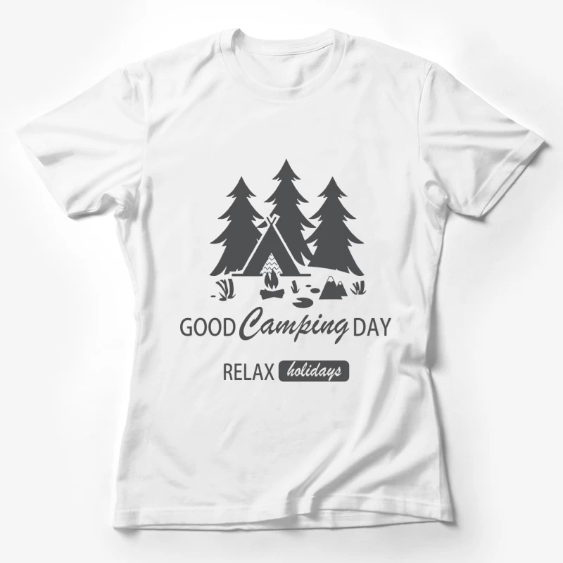 Guter Campingtag mit Entspannung am Lagerfeuer Damen T-Shirt