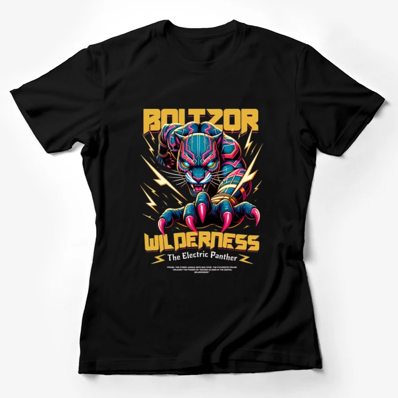 Panthère électrique sauvage Femme T-Shirt