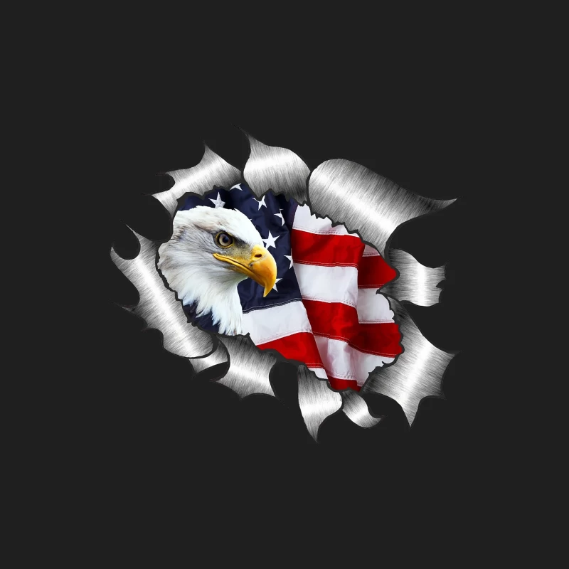 Adler vor amerikanischer Flagge Herren Tanktops