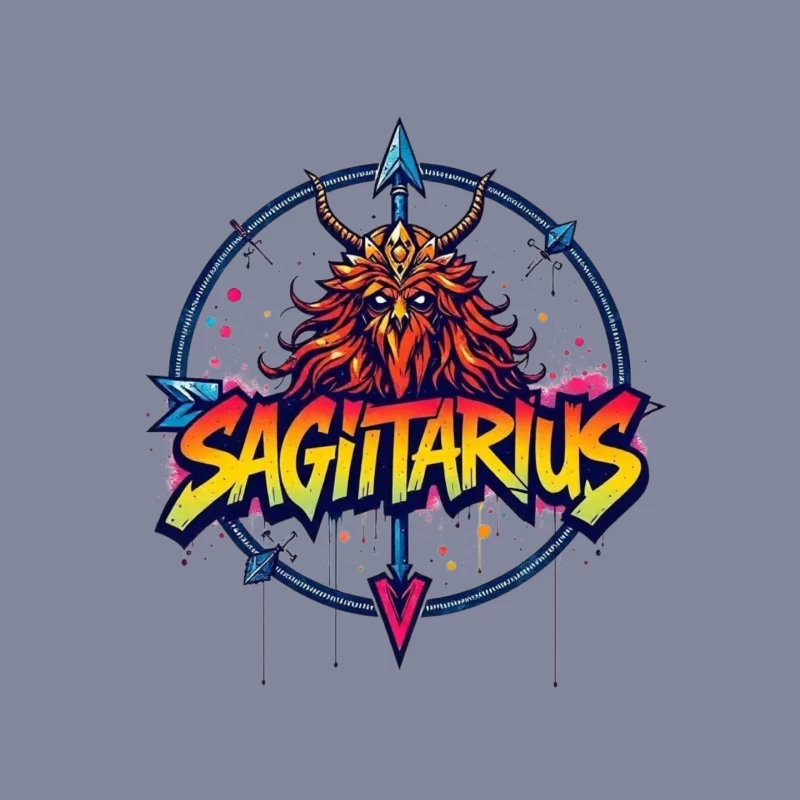 Sagittarius Zodiac Sign Illustration Mouse Pad